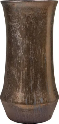 Produktbild von Casa Padrino Jugendstil Blumentopf Bronzefarben Ø 43 x H. 87 cm - Handgefertigter runder Terracotta Pflanzentopf - Garten & Terrassen Deko Accessoires
