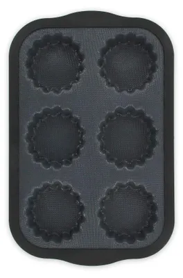 Image de Moule 6 mini tartelettes 28 x 18 cm Zenker Silicone fibre de verre