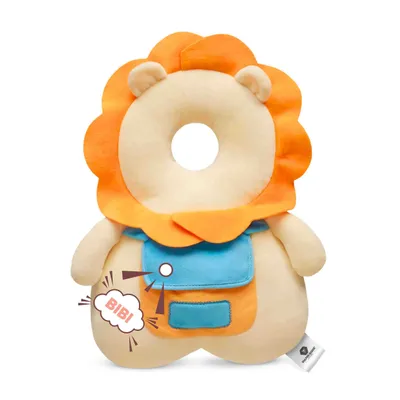 Produktbild von Vulpes Goods Baby Kopfschutz, Baby Kopfschutzkissen, Sicherheitskissen, Sturzrucksack, Verstellbar, 3D Atmungsaktiv, Sicheres Laufenlernen, Löwe
