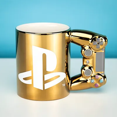 Produktbild von Playstation Dual Shock4 Controller Becher (gold)