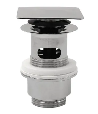 Obrázok produktu pre Vypúšťacia armatúra 5/4", click-clack, štvorcová, v. 32-52 mm, chróm