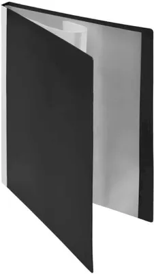 Produktbild von FSY Sichtbuch, 30 Hüllen, Rückentasche, A4, PP, neutral, schwarz