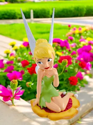 Produktbild von Gartenfigur Tinkerbell 42 x 36cm Wetterfest Disney Dekoration Garten und Zuhause