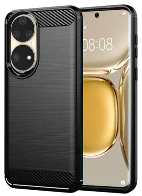 Obrázok produktu pre Techsuit Carbon Silicone puzdro pre Huawei P50 Pro – čierne