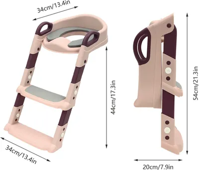 Image de Réhausseur de toilettes Siège de toilettes avec escalier Siège de toilettes Enfants