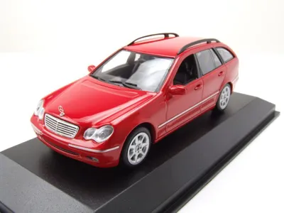 Produktbild von Maxichamps 940030111 Mercedes C-Klasse T-Modell S203 Kombi 2001 rot 1:43