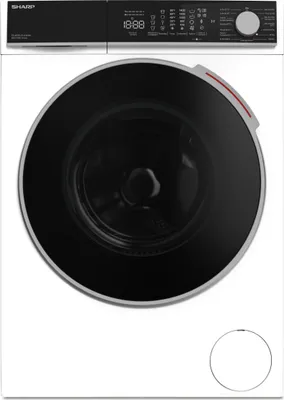 SHARP ES-WNFL814CWDA-DE Waschmaschine  | 8 kg | 1400 U/Min | A -20% Energieeffizienz | WLAN | Dampf | AllergySmart | LED Touch | AquaStop | Advanced Inverter | DoubleJet | Weiß