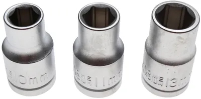 Produktbild von KRAFTMANN 15123 Steckschlüssel-Set, 12,5 (1/2), 10-11-13mm