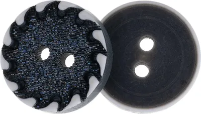Produktbild von Knopf - 6er Set - Durchmesser 18 mm - Schwarz,Weiß