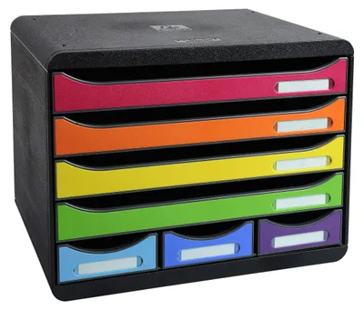 Image de Exacompta Module de classement Storebox 7 tiroirs Iderama Arlequin 307798D