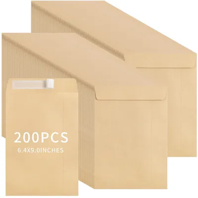 C5 Umschläge selbstklebend, 200 Stück, Kraftpapier, 229x162 mm