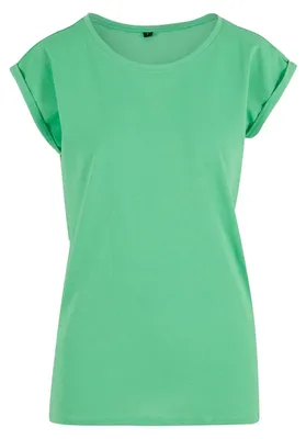 Productafbeelding van Bouw uw merk - Dames T-shirt met overlappende schouderpasvorm, model TN3673 (4XL) (Spookgroen)
