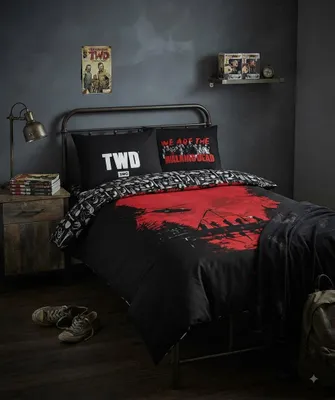 Produktbild von The Walking Dead Bettwäsche 80x80 + 135x200 cm, 100% Baumwolle