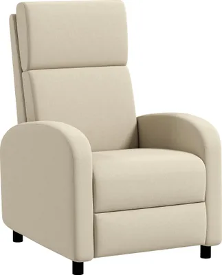 Produktbild von Relaxsessel Fernsehsessel, ausklappbare Fußstütze, neigbar bis zu 160°, 64 x 86 x 102 cm, Creme