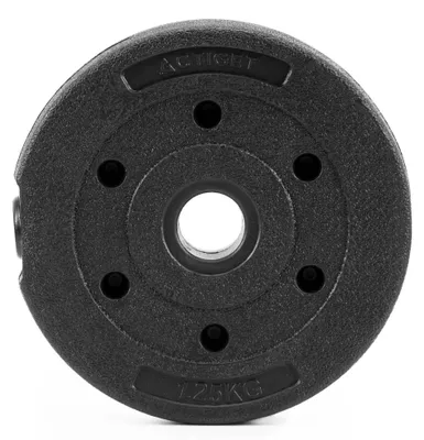 Productafbeelding van Halterschijf | 1 x 1,25 kg | Kunststof | Zwart | 29 MM