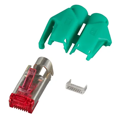 Obrázek produktu pro EFB Elektronik H7641.8-100, RJ-45, Zelená, Samec, Přímý, Cat6, 100 kusů