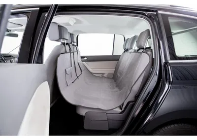 Produktbild von TRIXIE Autoschondecke mit Taschen und integrierter Packfunktion - grau - 1,40 × 1,45 m