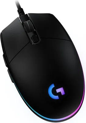 Produktbild von Logitech G 910-005796, rechts, USB Typ-A, 8000 DPI, 1 ms, Schwarz
