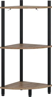Produktbild von Eckregal Vicco Bivio Goldkraft Eiche/Anthrazit 29 x 72 cm mit 3 Ablagefächern, Model 57472