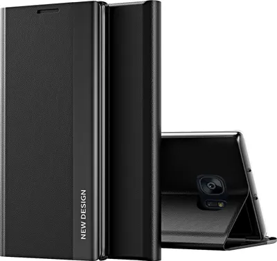 Immagine prodotto di Custodia Galaxy S7 Edge, LaimTop Finto cuoio Magnetic Flip Stand Custodia per Samsung Galaxy S7 Edge Nero