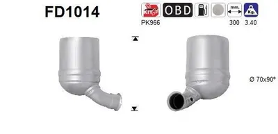 Zdjęcie produktu dla Filtr Czastek Stalych Dpf Citroen 1,6Hdi Euro 4