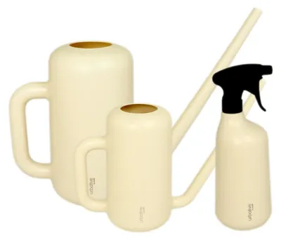 Produktbild von MePla - Set - Gießkanne Pilea 3.8L + 1.8L + Sprüher - elfenbein