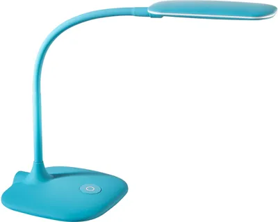 Image de Lampe de table LED, bleue, bras flexible, 3 niveaux de luminosité, 4 000 K, 420 lm, 230 V, 6 W