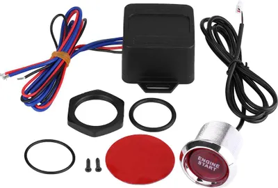 Obrázek produktu pro Univerzální 12 V startovací tlačítko motoru automobilu Červená LED dioda