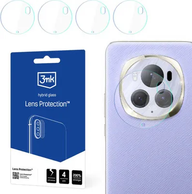 Produktbild von 3mk Hybridglas Lens Protection für Honor Magic6 Pro Kamera Objektiv Kameralinse 0,16mm 6H (4 Stück)