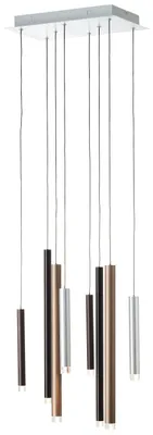 Produktbild von BRILLIANT Pendelleuchte, 8-flammig Cembalo braun IP20  32 Watt dimmbar LED integriert