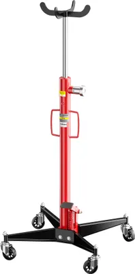 Produktbild von Wiltec mobilný hydraulický zdvihák prevodovky 500 kg 110-195 cm výška zdvihu, so 4 oceľovými valcami, zdvíhacím klepetom, pedálom, hydraulický zdvihák motora pre osobné a nákladné vozidlá