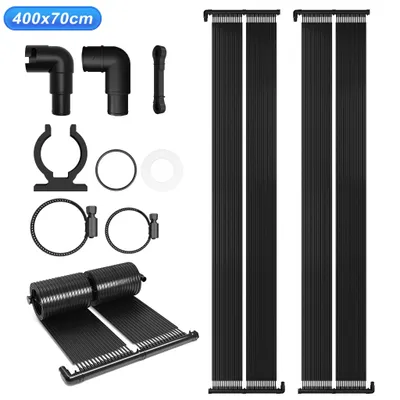 Produktbild von FIVMEN Solarkollektor Poolheizung 400x70 cm,Solarheizung Poolheizung Warmwasser Heizung,UV-beständiger Kunststoff,Solarmatte Heizmatte für Pools Schwimmbad
