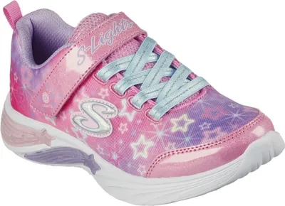 Produktbild von Skechers S Lights Star Sparks K der Schlupf Auf Licht Oben Turnschuhe Rosa – 12 Großbritannien - 30 EU - 13 USA / Rosa