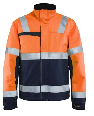 Produktbild von Blakläder® Multinorm Winterjacke High Vis Orange/Marineblau 4069 1513, Farbe:high vis orange/marineblau, Größe:XS