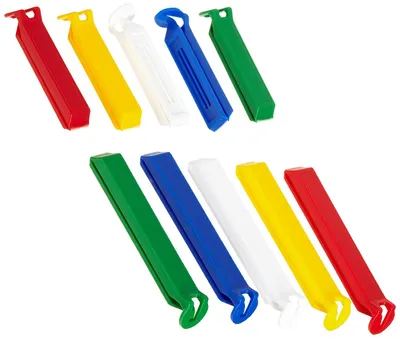 Produktbild von Fackelmann Aromaclips TECNO in Tüten (Farbe: Weiß/Blau/Gelb/Grün/Rot), Menge: 10 Stück