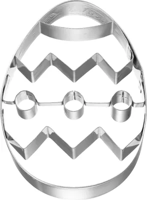 Produktbild von Birkmann Ausstechform Ei 1, Ausstecher, Plätzchenform, Keks, Plätzchen, Edelstahl, 8 cm, 197404