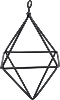 Zdjęcie produktu dla Geometryczny wieszak na rośliny, czarny