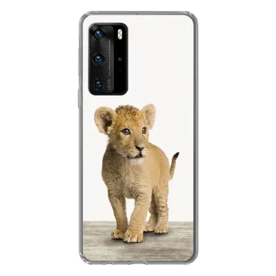 Produktbild von MuchoWow® Handyhülle Schutzhülle Hülle für Huawei P40 Pro Löwe - Junge - Kinder - Jungen - Tiere - Mädchen Silikon Softcase Handy Hülle - Schutz