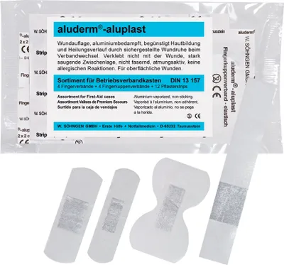 Zdjęcie produktu dla SÖHNGEN® 1009152 aluderm®-aluplast zestaw opatrunków na palec - 30 sztuk, mały