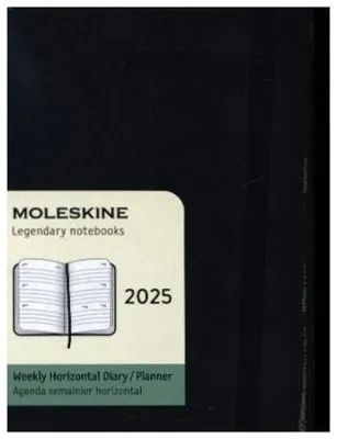 Produktbild von Moleskine 12 Monate Wochenkalender 2025, Pocket, Schwarz