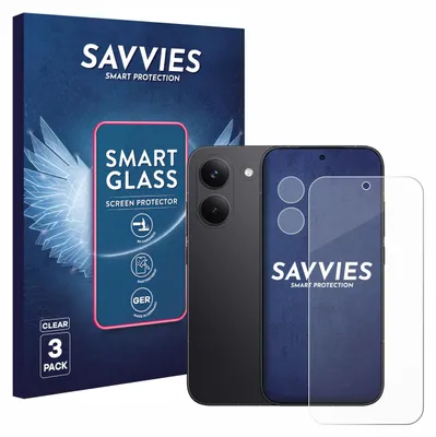 Produktbild von 3x Savvies Schutzglas Folie für Xiaomi Poco X8 Pro (Display+Kamera) 9H Panzer Schutzfolie Glas Displayschutz klar transparent