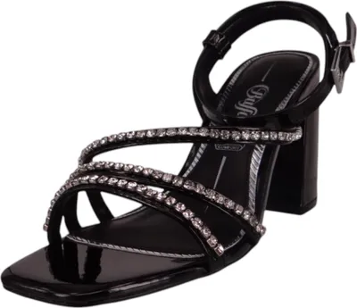 Produktbild von Buffalo Damen  Sandalen Charlotte Ice 1291597 Schwarz