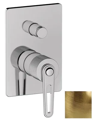 Produktbild von Sapho BEBÉ Unterputz-Duscharmatur, 2 Wege, Bronze