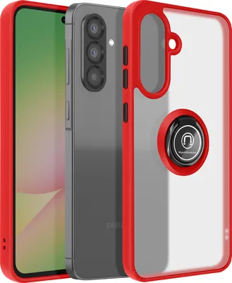 Produktbild von Avizar, Hulle Galaxy A56 Magnetring Transluzent, Rot