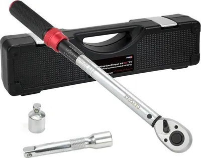 Immagine prodotto di Chiave dinamometrica 20-220 Nm, set da 3 pezzi con prolunga e adattatore da 3/8