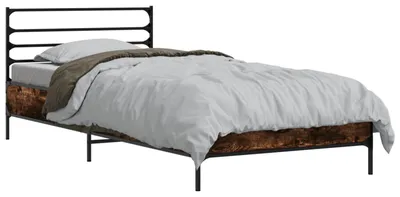 Zdjęcie produktu dla vidaXL Rama łóżka z dębu wędzonego 80 x 200 cm materiał drewnopochodny