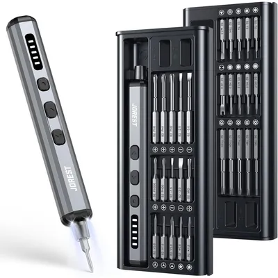 Produktbild von Mini Elektro Schraubendreher Set 38 in 1 magnetisch Präzisionswerkzeug für Elektronik