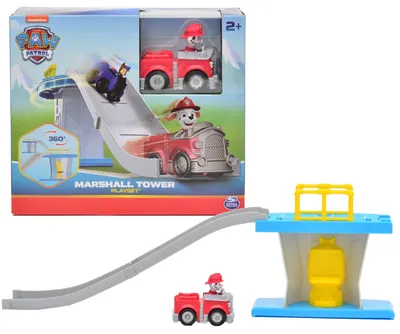 Produktbild von Paw Patrol Mini Tower Hauptquartier mit Rutschbahn und Marshall-Fahrzeug