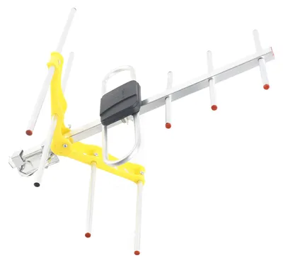 Immagine prodotto di Antenna TV digitale per HDTV, DVB-T, DVB-T2, 470 MHz-860 MHz, da esterno, amplificata