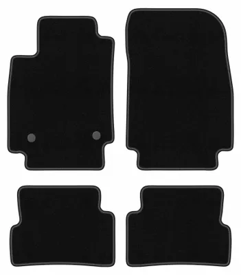 Image de Tapis de sol en moquette pour Renault Captur 2013-2019 (SUV) – jeu 4 pièces, noirs, sur mesure – Wielganizator BASIC